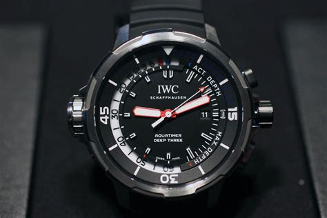 iwc aquatimer deep three replica|How to Spot a Fake IWC Watch .